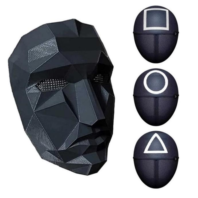 Topeng Squid Game / Squid Game Mask / Cosplay Squid Game