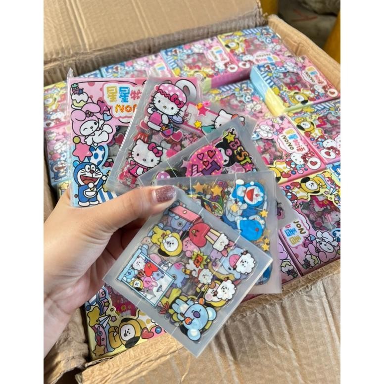 

Joeraganlapak Sticker Nono Mix Karakter Jumbo Mini Mix Motif Viral Murah Stiker Viral Isi 100Pcs Box Mix My Melody Hello Kitty Doraemon Bt21 Ready