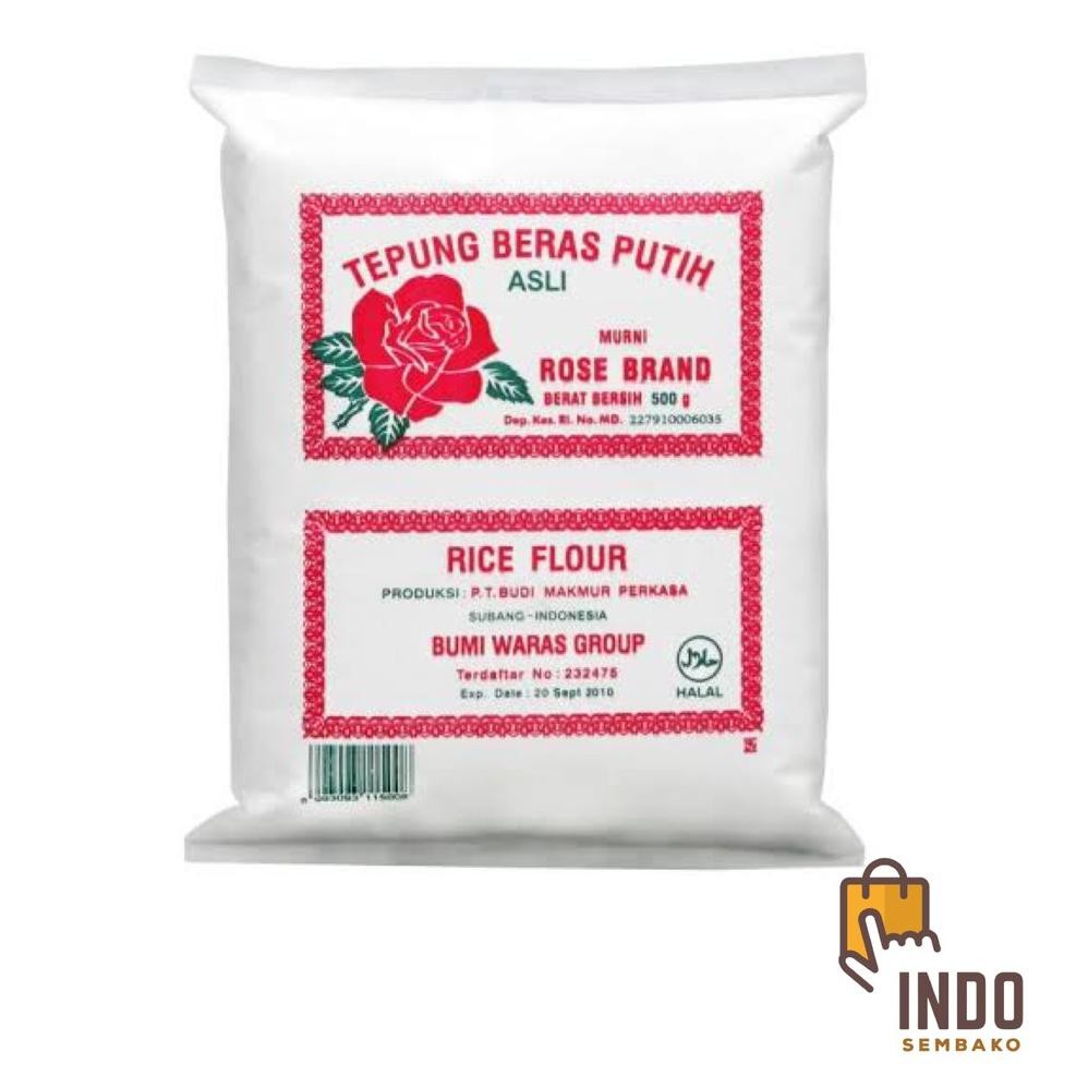 

Tepung Beras Rose Brand 20 x 500g Dus / Tepung Beras Putih 20 x 500 Gram / Rice Flour Dus