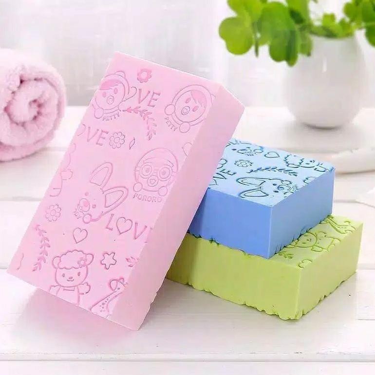 Joeraganlapak Sponge Mandi Perontok Daki Badan Scrub Spons Gosokan Busa Trend