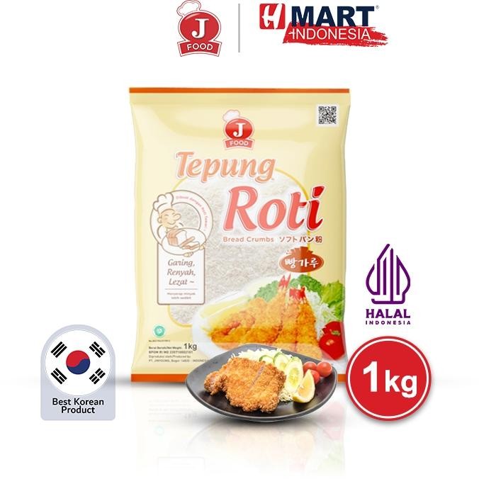 

J FOOD White Bread Crumbs - Tepung Roti Putih 1kg