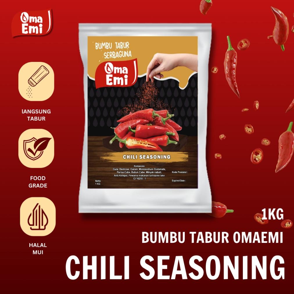 

BUMBU TABUR CABE / CHILI SEASONING KEMASAN 1 KG RB10