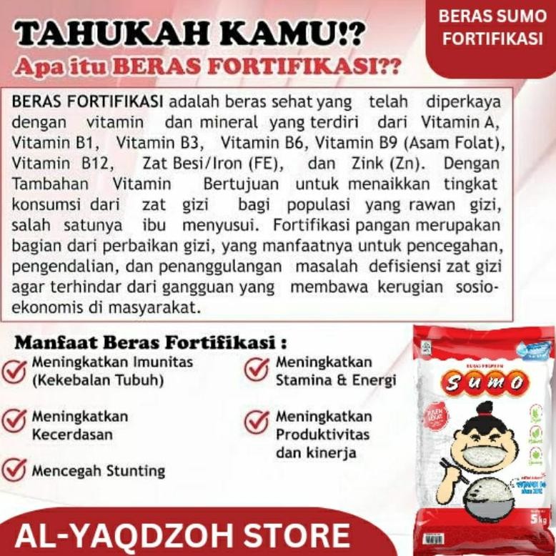 

Beras | SUMO 5Kg | Tanpa DICUCI tetap BERSIH RB10