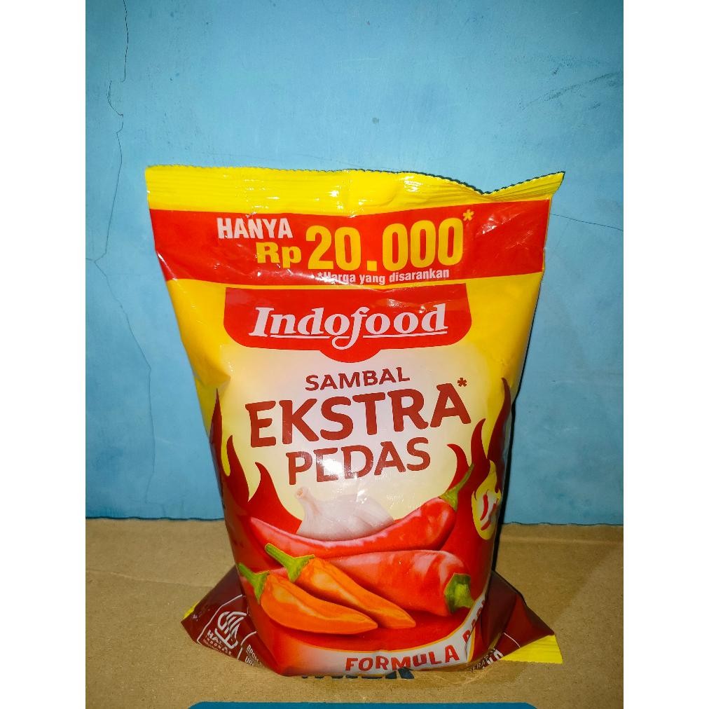 

Indofood Sambal Extra Pedas Pillow 1Kg Formula Baru RB10