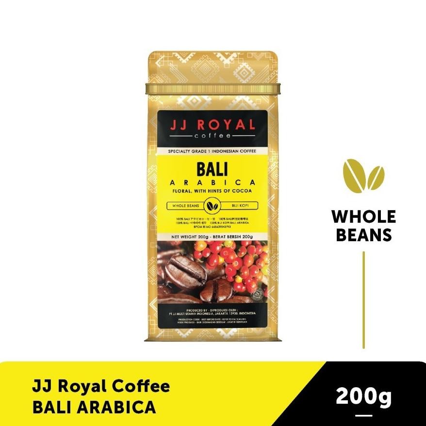 

As25 Jj Royal Coffee Bali Arabica Bean Bag 200 Gram