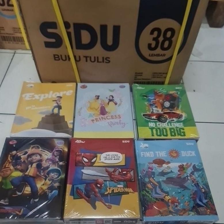 

Buku Tulis 38SIDU Sinar Dunia SIDU 38 lembar -1pack isi 10buku