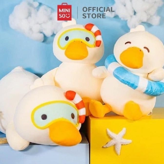MINISO Boneka Bebek Lucu Mainan Anak Lembut Diving Duck Series - Lying TS45