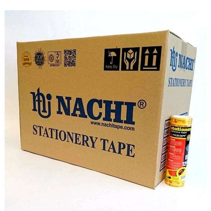 

(Dus) Nachi Selotip Stationery Nachi Yellow 12 Mm X 10 Yard Co