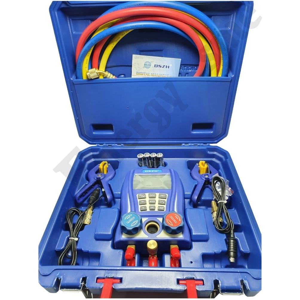 DIGITAL TESTING MANIFOLD VACUUM DAN FREON DSZH WK-6889L ORIGINAL