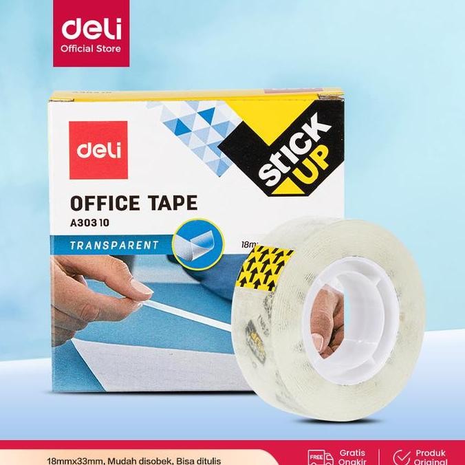 

Deli Ea30310 Celotape/Isolasi - Super Clear Office Tape 18Mm Co