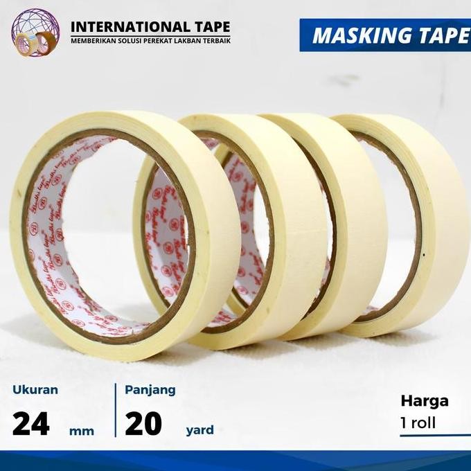 

Lakban Kertas / Masking Tape Bodhi 24Mm X 20Yard Per Roll Co
