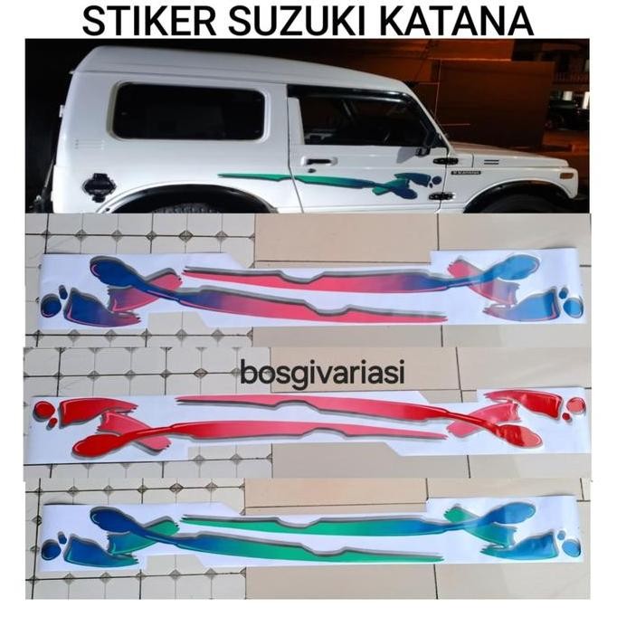 Terlaris Stiker list Body Katana new Lama DX GX jimny katana / stiker mobil katana jimny katana jeep