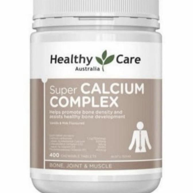 Healthy Care Super Calcium Complex + Vitamin D Vit D 400 Tabs Original Produk