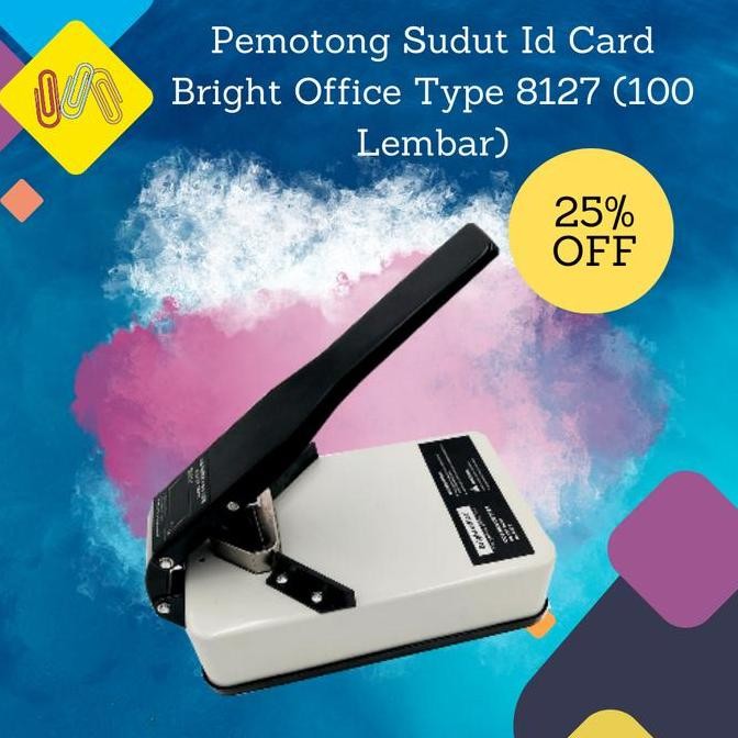 

Punch Id Card Corner No.8127 Bright Office (Pisau Potong Sudut 100 Lbr Co