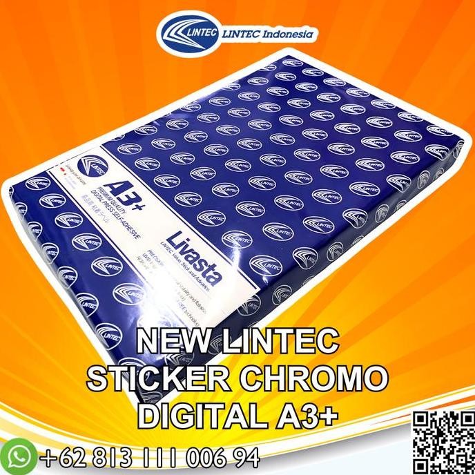 

Lintec Sticker Label Chromo Bontak A3+ New Stiker Kromo Glossy Digital Print - Pack Co