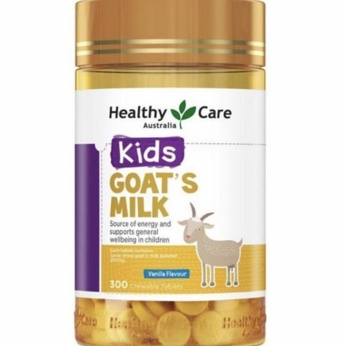 Healthy Care Kids Goat Goat'S Milk Vanilla 300 Chewables Original Produk