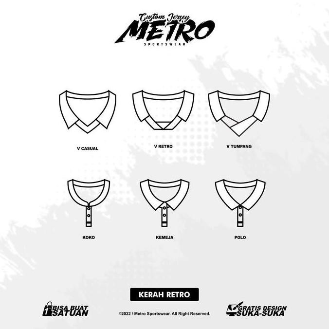 JERSEY RETRO CUSTOM FULL PRINTING