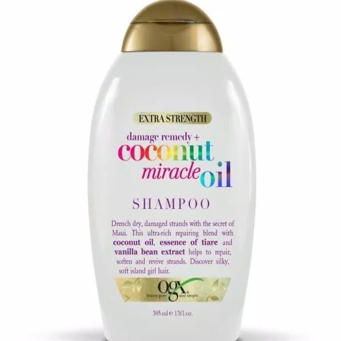 Ogx Coconut Miracle Oil Shampoo Damage Remedy 385 Ml Original Produk