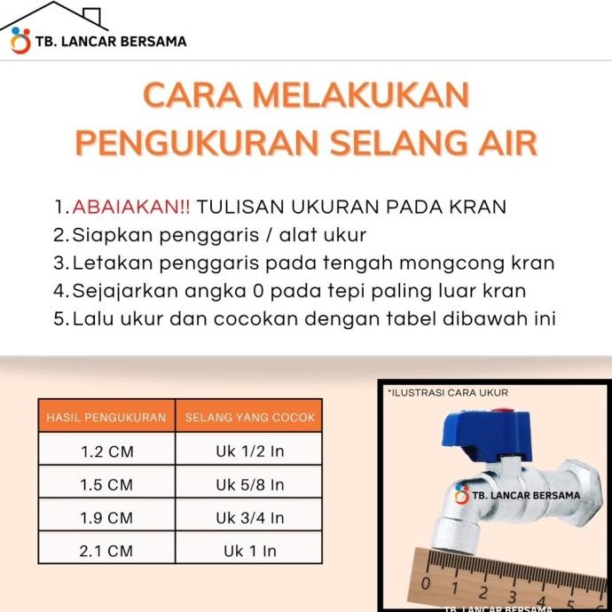 [Expert] SELANG AIR 1/2 INCHI DOF HARGA PERMETER