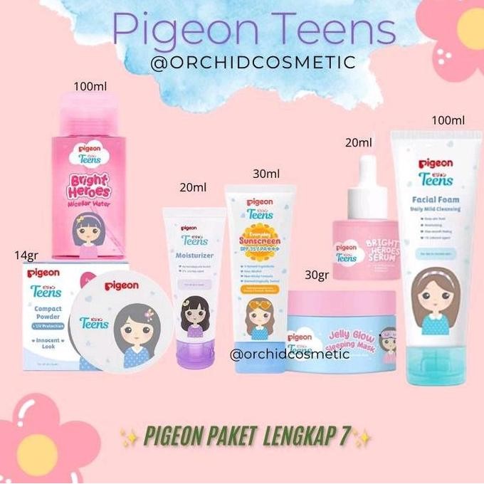 PIGEON PAKET SKINCARE REMAJA/SKINCARE PENCERAH REMAJA