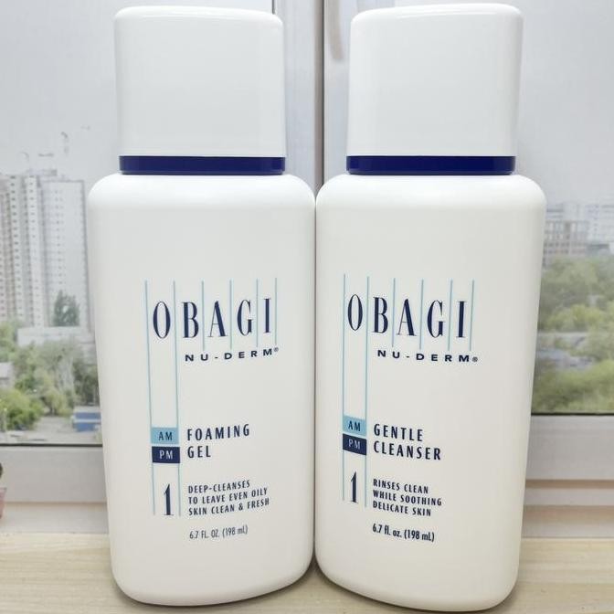 NEW Obagi Nu Derm Foaming Gel & Gentle Cleanser - 198ml 2 varian