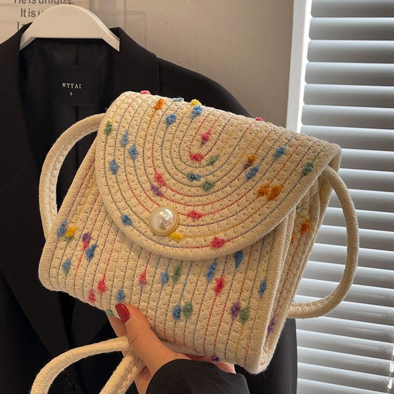 Woven Phone Bag Crossbody Bag for Women Single Shoulder Small Crossbody Bag