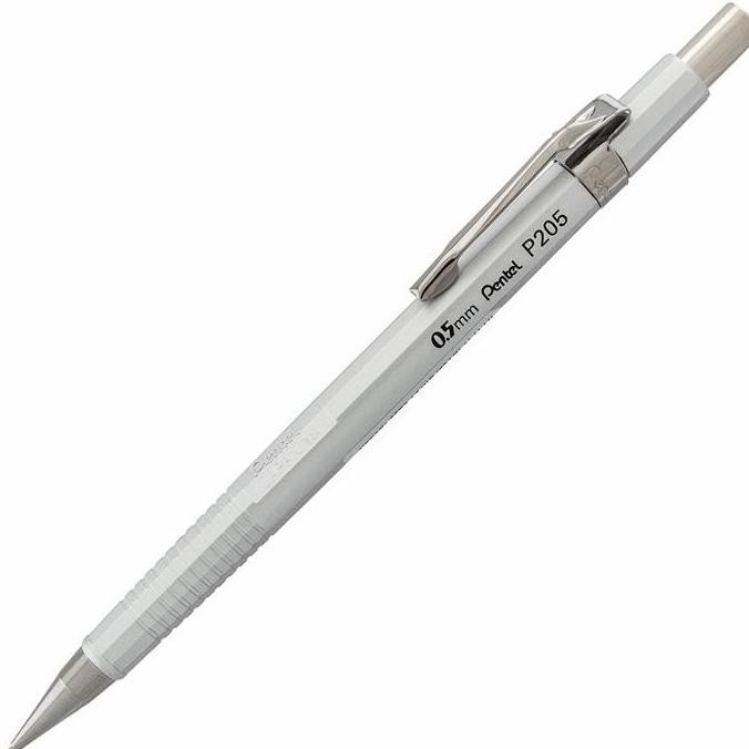 

TERLARIS - Pentel Sharp P205 0.5 Drafting Pencil - Silver