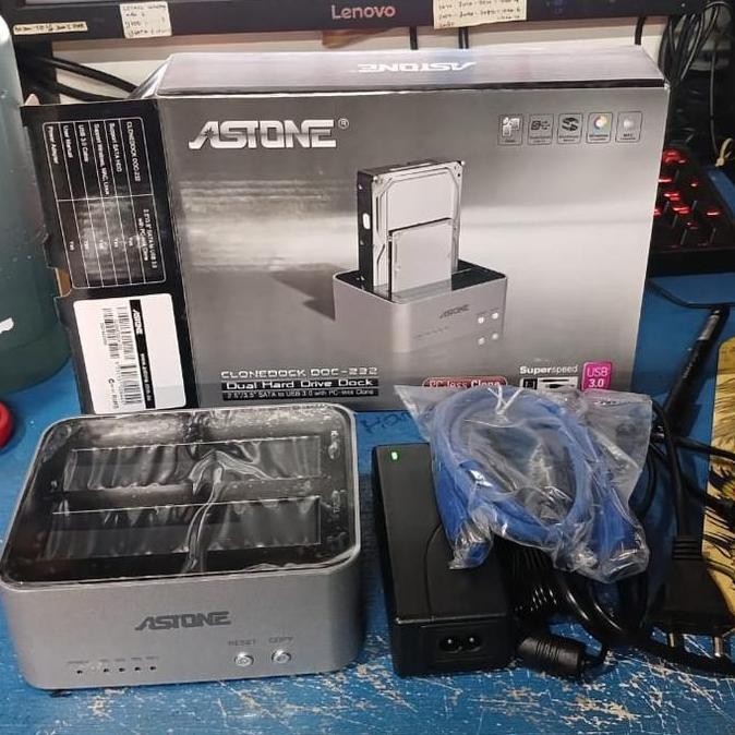 TERLARIS - NEW ASTONE CLONEDOCK DOC-232 DUAL HARD DRIVE USB 3.0