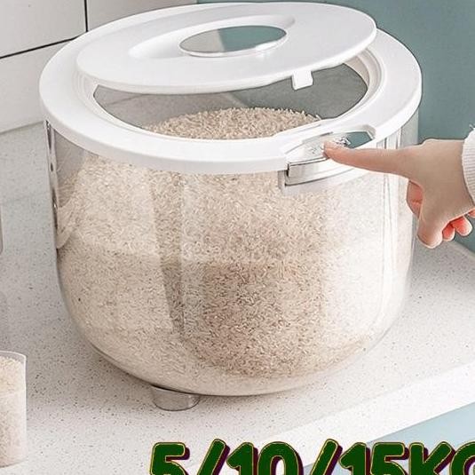 

51015Kg Tempat Beras Kotak Penyimpanan Kacang Tepung Makanan Rice Box Storage Kotak Penyimpanan Beras