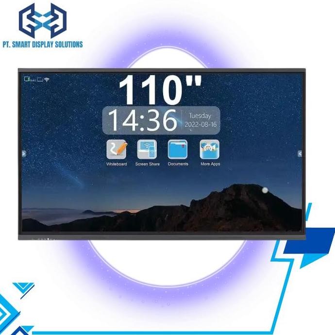 

TERMURAH - Interactive Whiteboard 86 Inchi Touchscreen 4K Kantor Sekolah Meeting Room Single Os Android
