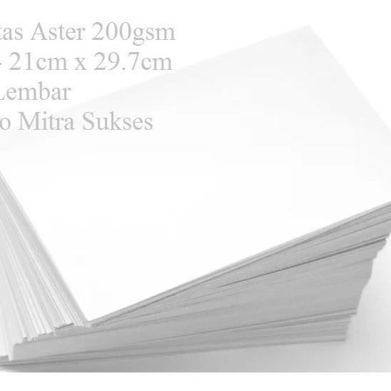 

Kertas Aster 200Gsm A4 Isi 50 Lembar