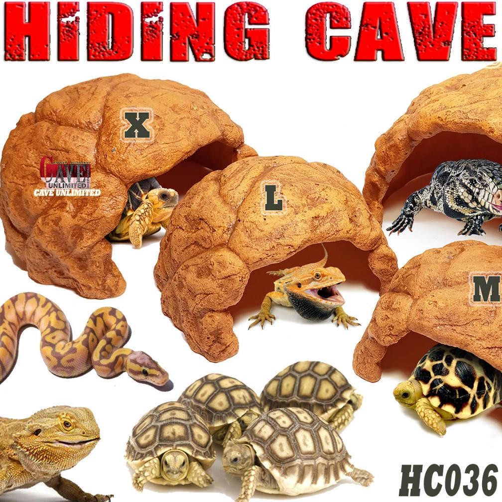 HIDING CAVE  HIDINGCAVE HC036 X XTRA GUA GOA RUMAH TEMPAT SEMBUNYI PERSEMBUNYIAN NGUMPET REPTILE TOR