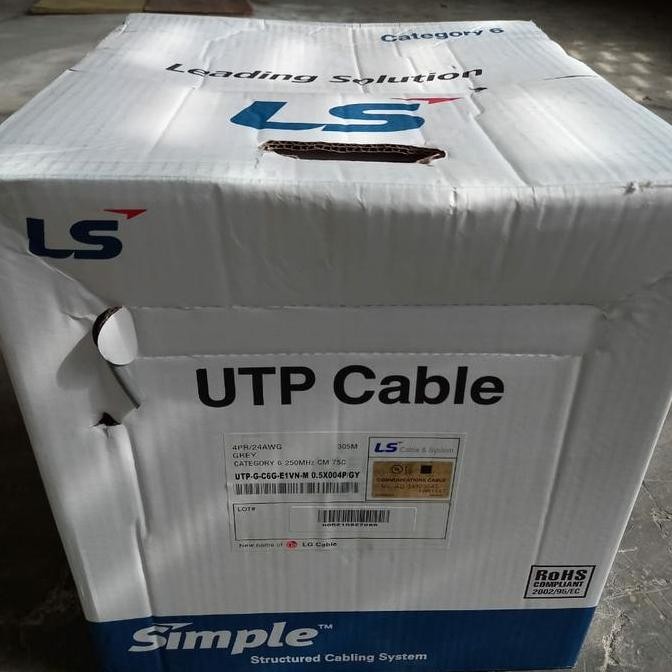 ls utp cable cat6 / kabel data cat 6 merk LS