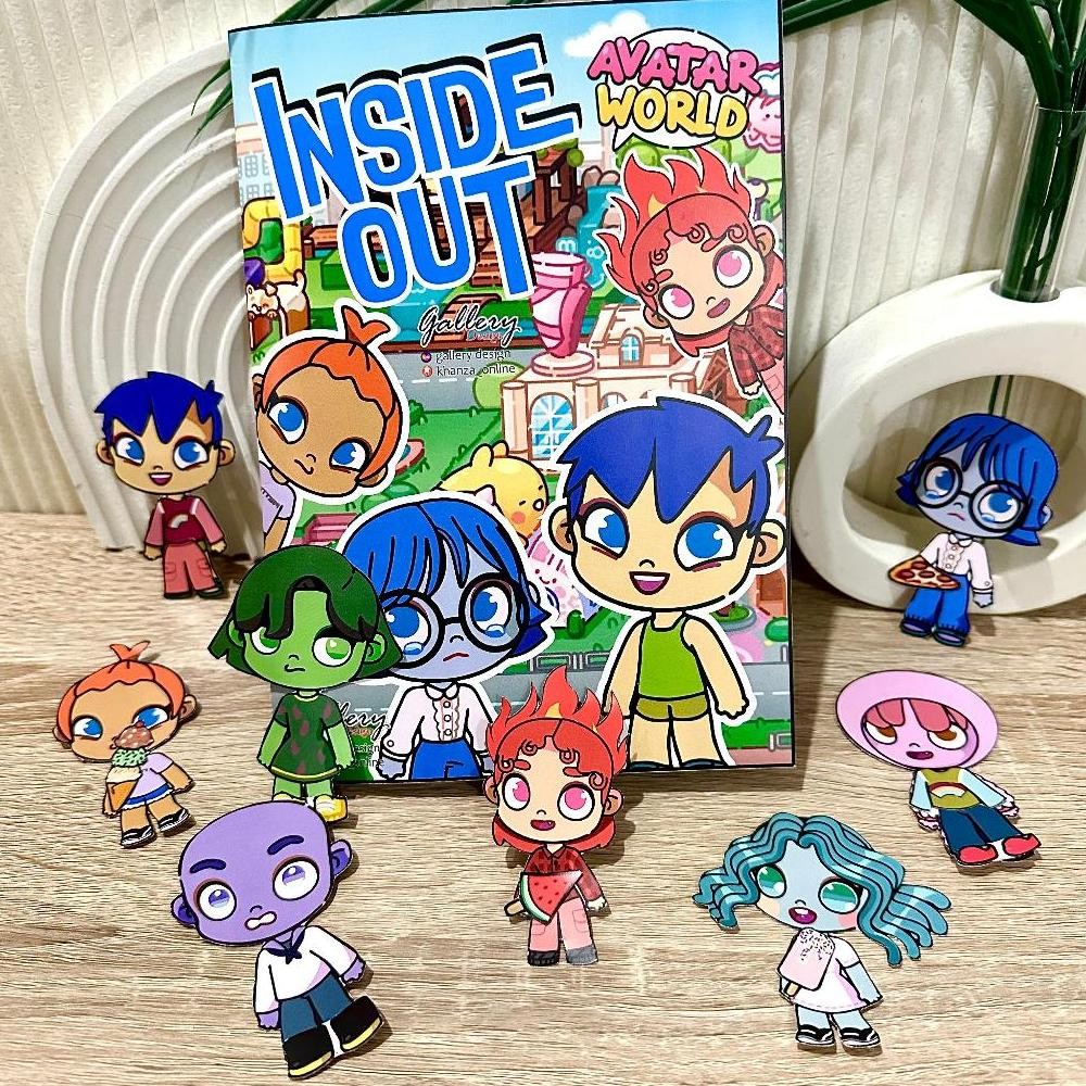 INSIDE OUT QUITE BOOK Paperdoll Bongkar Pasang Besar 21x16 Cm AST