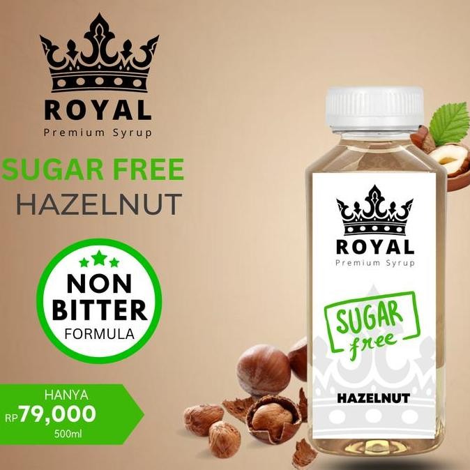 

Royal Sugar Free Hazelnut Keto Syrup / Sirup Hazelnut(500Ml) Kualitas Terbaik Harga Termurah
