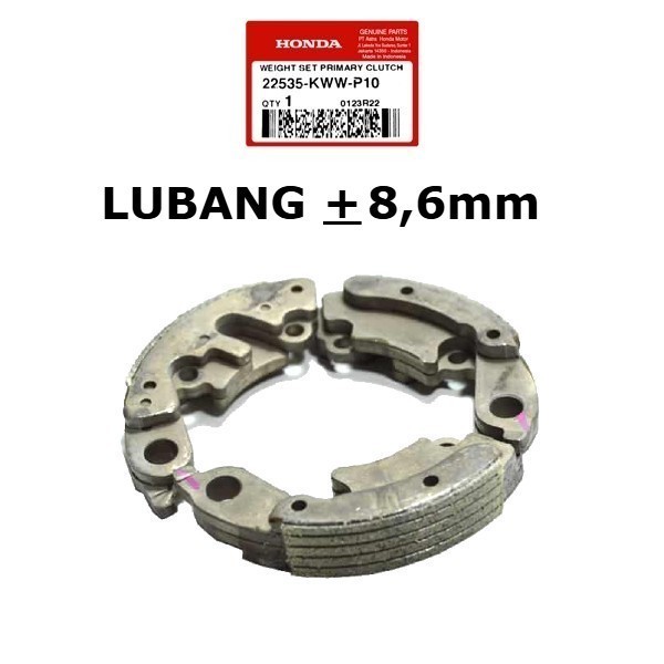 Kampas Ganda Absolute Revo/Blade125 LUBANG BESAR EXEDY (22535-KWW-P10)