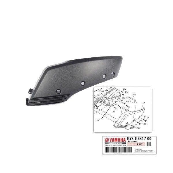 Cover Filter Udara Xmax (B74-E4417-00) YAMAHA