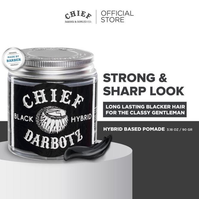TERBARU - Chief Pomade Black Hybrid X Darbotz 90gr