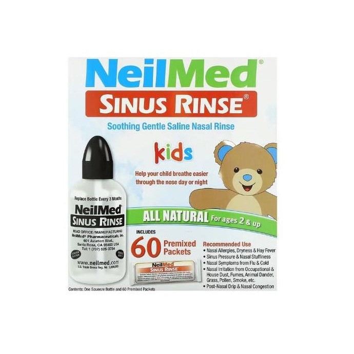 Neilmed Sinus Rinse Kids - Bottle + 60 Sachets
