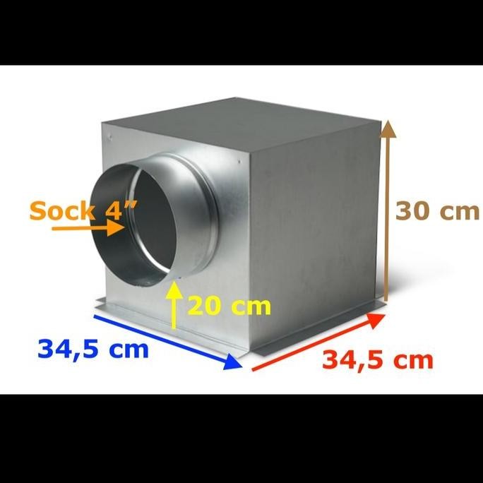 

Terlaris Box Ducting Uk 34,5X34,5X30X Lubang 4" Ready Stok