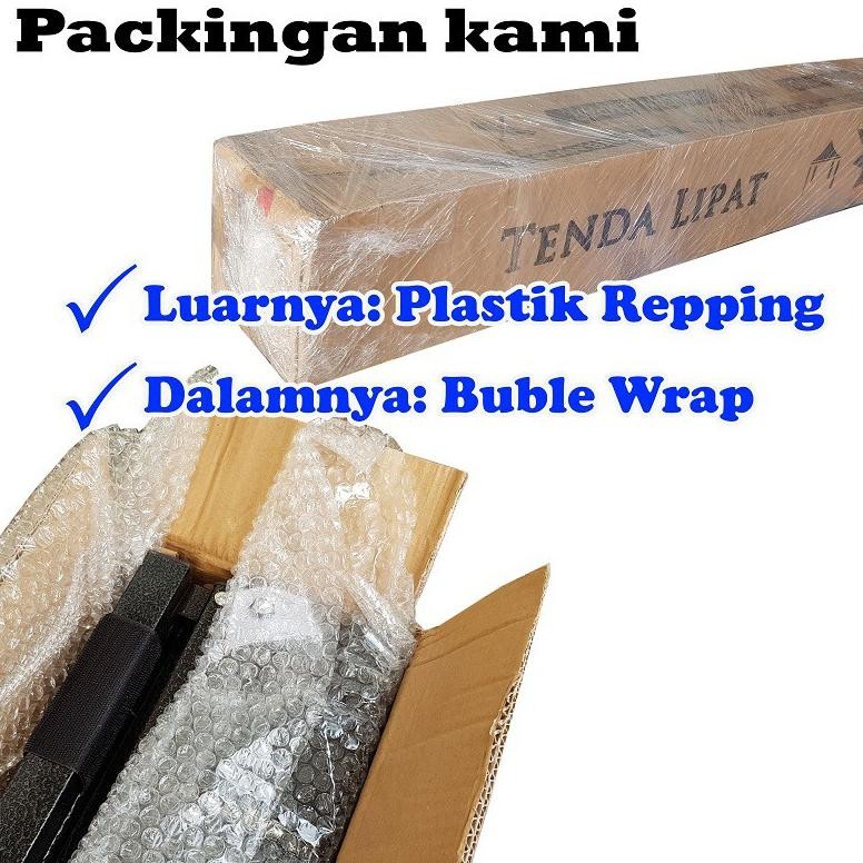 Tenda Lipat 3x3 Lengkap Dinding Polos 3 Sisi terlaris