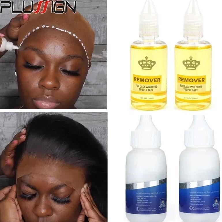Plussign Wig Glue With Remover Super Lace Glue For Lace Wigs/Toupee/Closure Hair Glue Remover Wig In