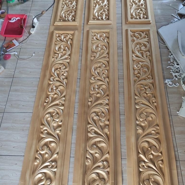 MINDU ornamen tiang ukir spon 02