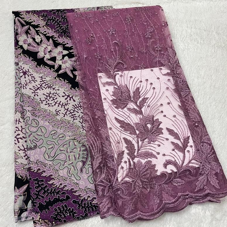 Set/Paket Kain Bridesmaid Tile bordir Mutiara & Batik