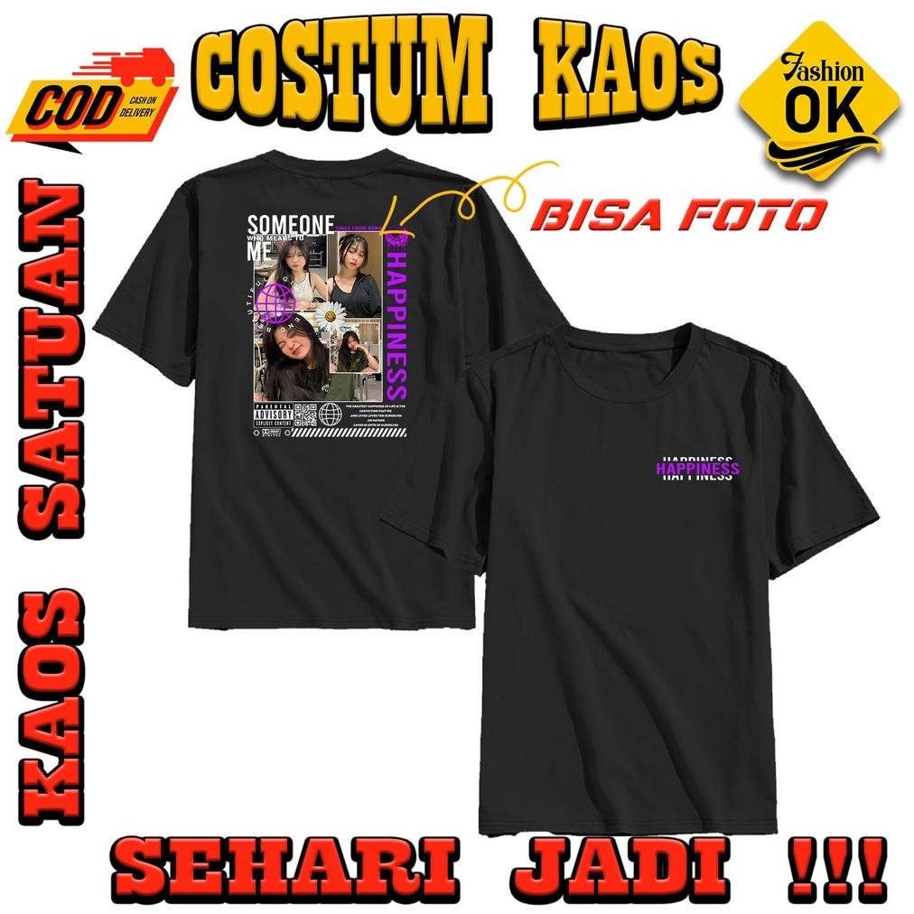 Promo Kaos Custom Foto Aesthetic Murah Kaos Sablon Satuan Kaos Sablon Digital Premium Kaos Custom St