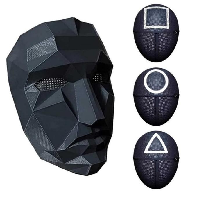 Topeng Squid Game / Squid Game Mask / Cosplay Squid Game