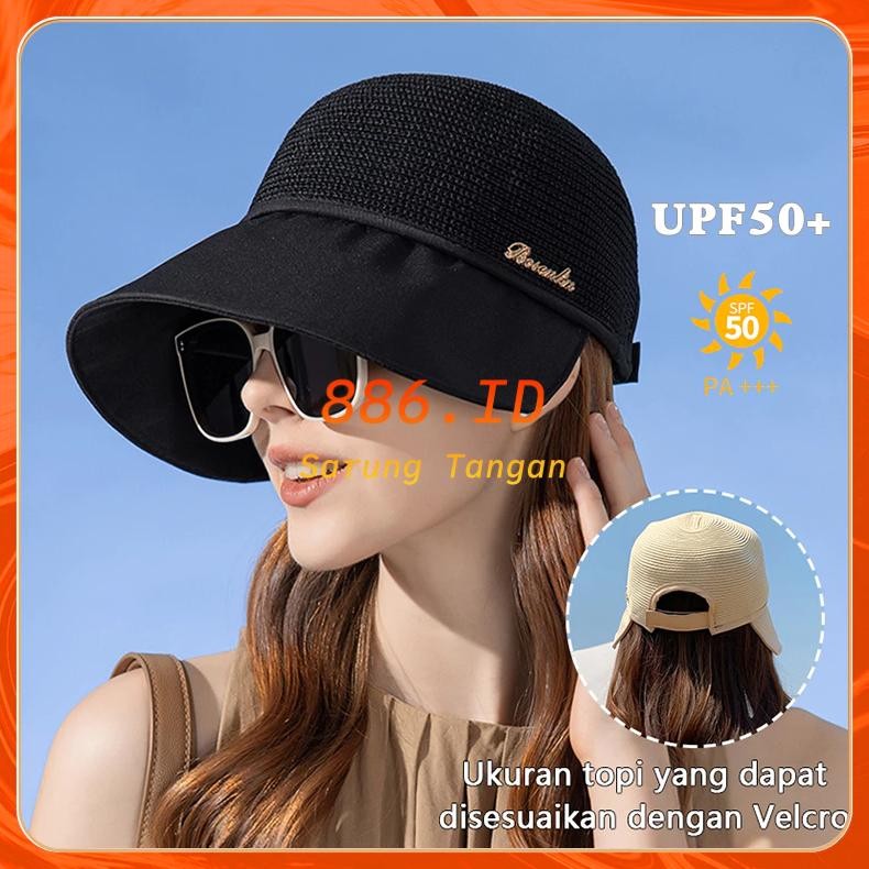 topi dewasa wanita topi visor wanita/topi lebar wanita pelindung matahari/topi wanita hijab fashion 