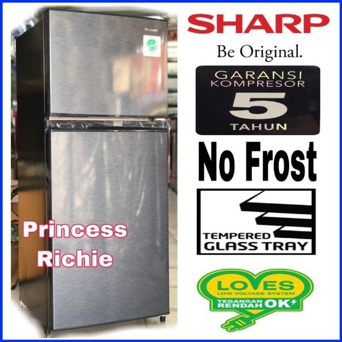 Kulkas SHARP SJ196MF-SS 2 Pintu