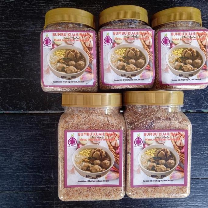 

Bumbu Kuah Bakso Instan Non MSG Tanpa Pengawet GT