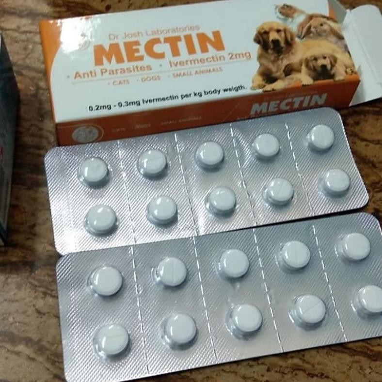 TERMURAH Obat Kutu Anjing Kucing Kelinci Mectin ( grosir 20tb ) anti Parasit Siap kirim